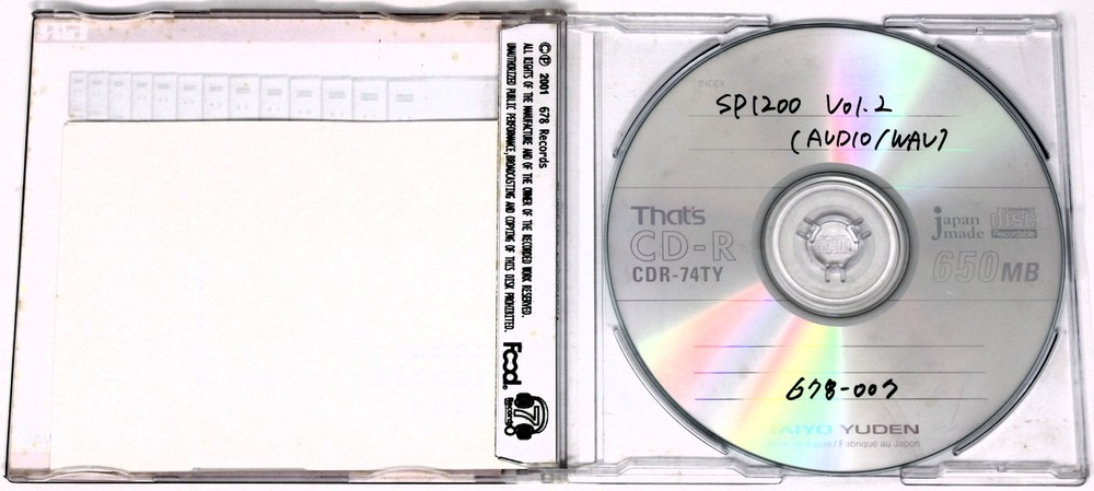 E-MU SP1200 Vol.2 Sampling CD Sound Library