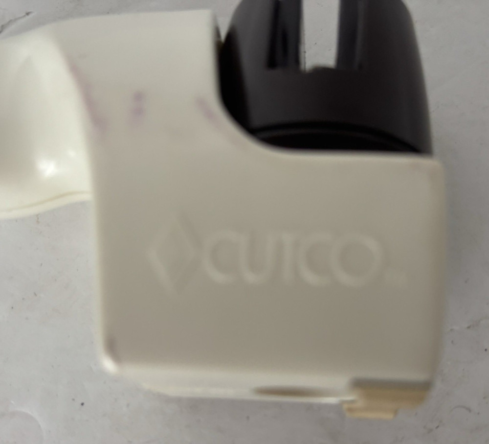 Vintagae White Cutco Kitchen Knife Sharpener Hand Held Pull Through