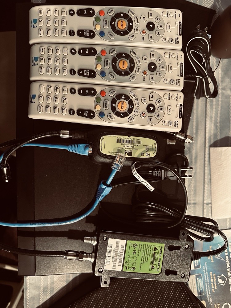 Two tv receivers Three Remote One Connected Adapter One Power Inserted