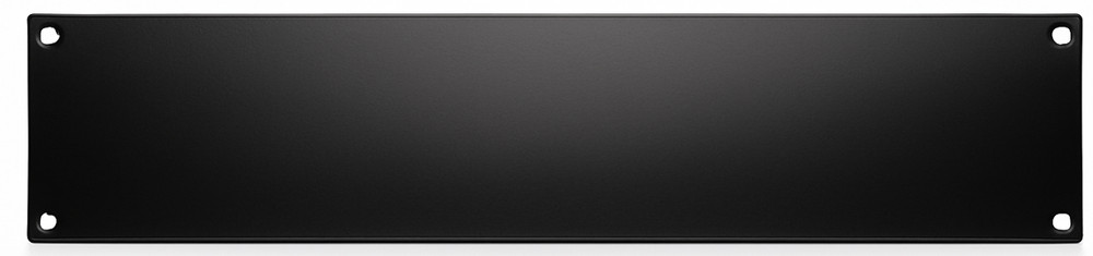 Custom Black Chrome 2U Rack Panel – Solid Steel Cover for 19” Mount Gear