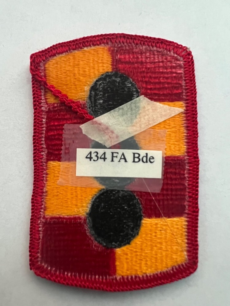434th Field Artillery US Army Patch