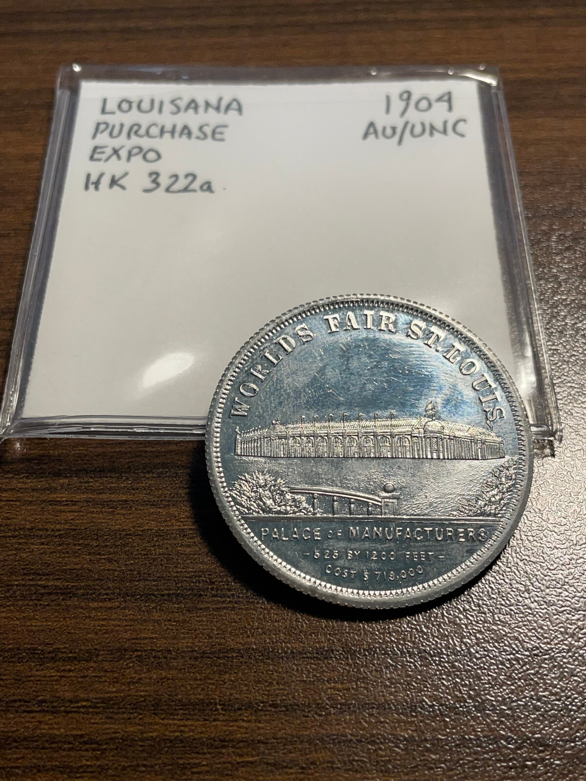 1904 Louisiana Purchase Expo St. Louis HK 322a So Called Dollar AU/UNC