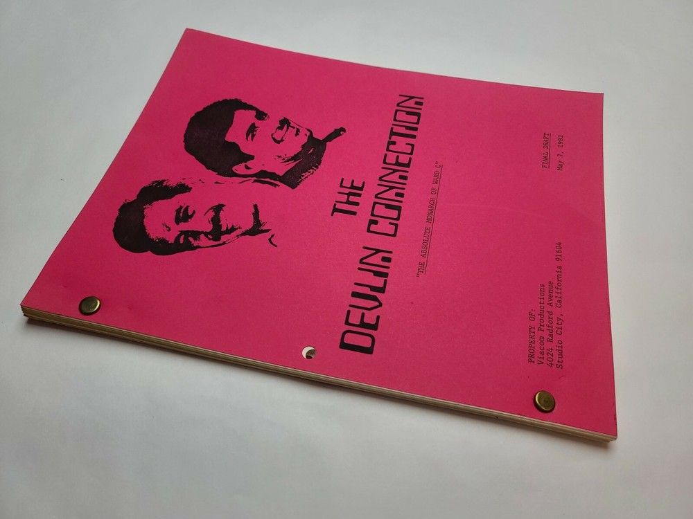 THE DEVLIN CONNECTION / 1982 TV Series Script "The Absolute Monarch of Ward C"
