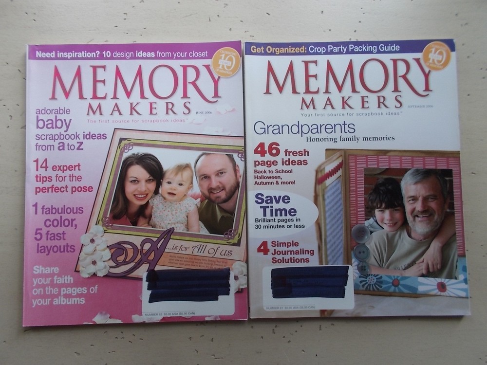 Lot 14 Memory Makers Scrapbook Idea Magazines 2003-2007