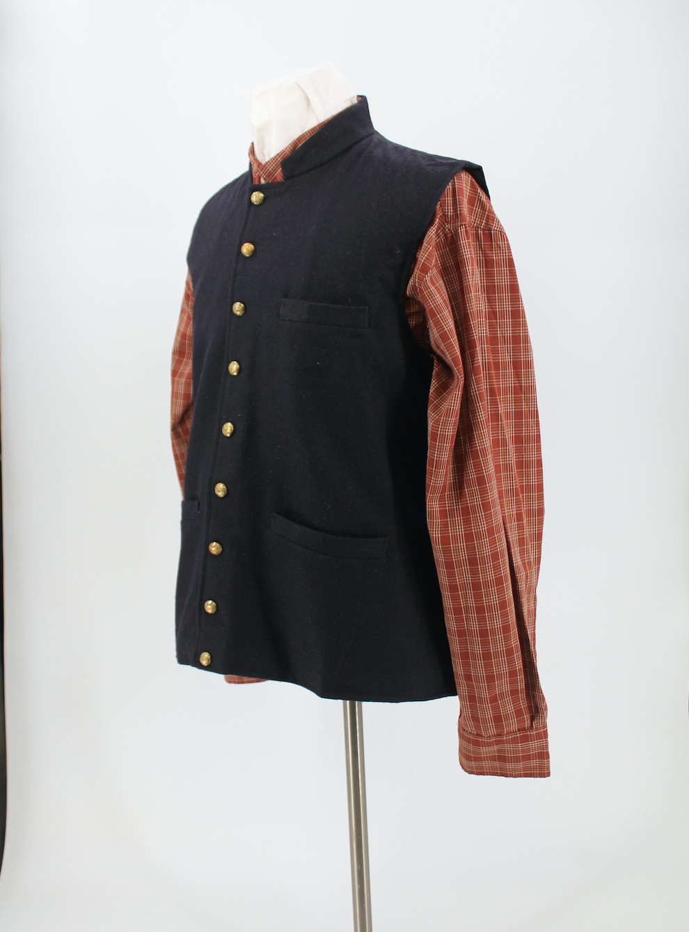 Union Civil War Vest - Dark Blue Wool Size 48