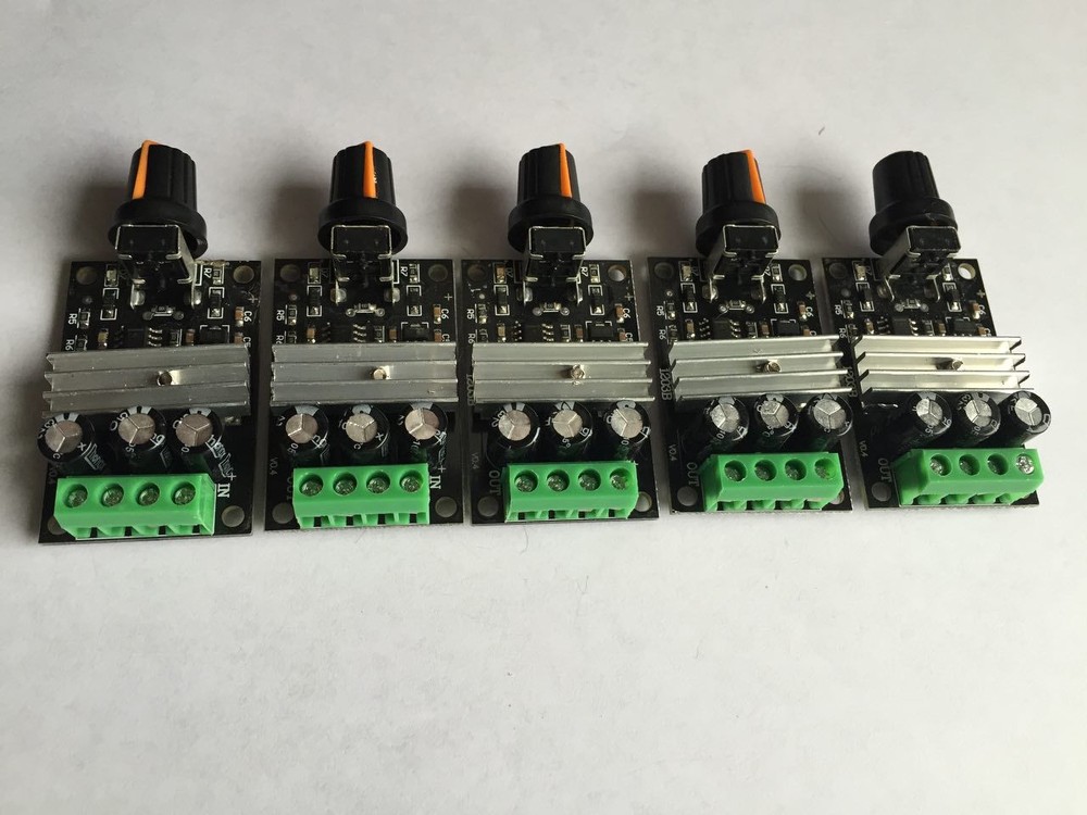 20 PCs Mini DC 6V/12V/24V/28V 3A PWM Motor Speed Regulator Controller Switch