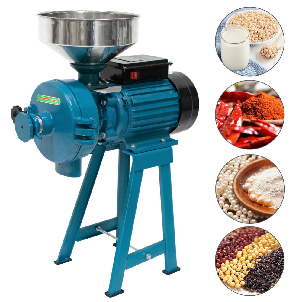 Grain Mills Electric Grain Grinder Mill, 3000W Corn Grinder Machine Grinders