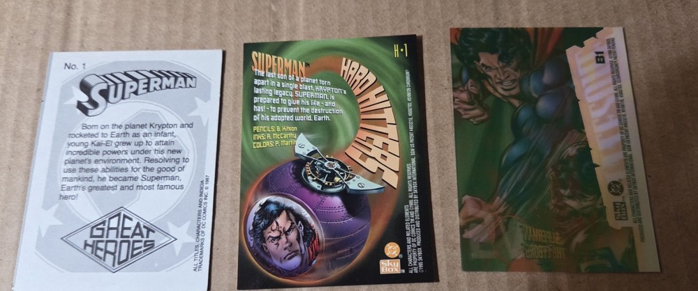 Superman (3) CARD LOT
