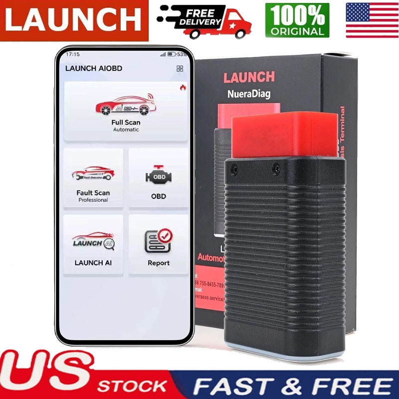 2026 LAUNCH AIOBD Bluetooth Code Reader AI-ONLINE FULL OBD2 Scanner Diagnostic*^