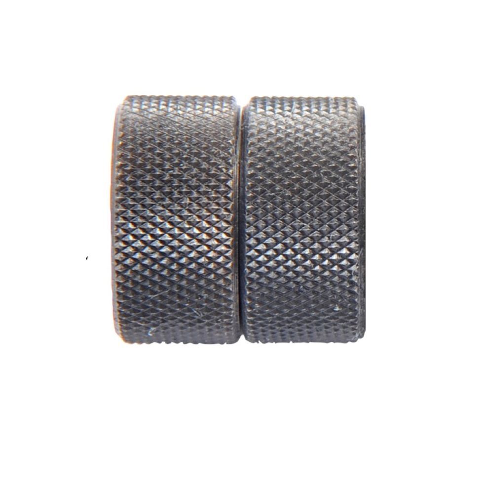 2 PIECE 5/8" DIAMOND PATTERN FINE PITCH KNURLING WHEEL SET (2220-0318)