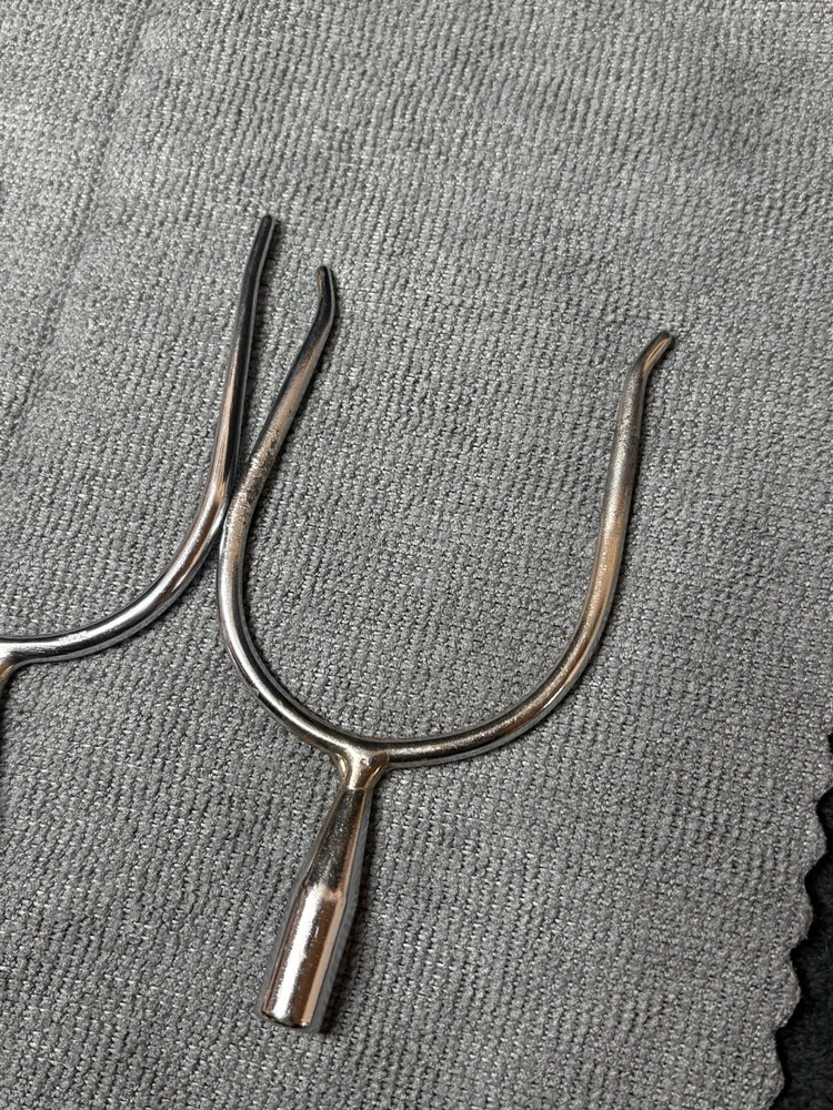 Partrade "Quick on" Silver Spurs Womens Western Silver Spurs