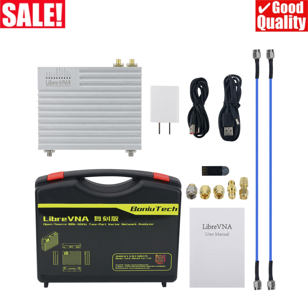 LibreVNA 100kHz-6GHz 2-Port Vector Network Analyzer with Flanged Connectors