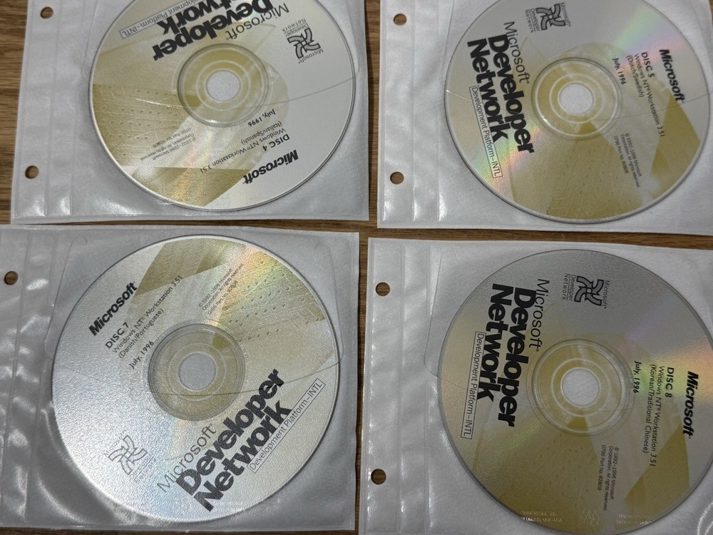 Microsoft Developer Network Office Test Platform INTL July 1996 15 Discs