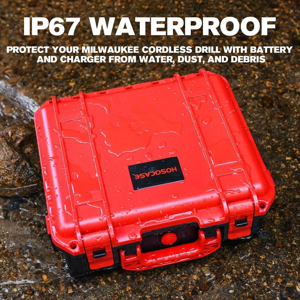 Tool Case for Milwaukee M18 Impact Drill Driver Combo Kit - Tool Box for Milw...