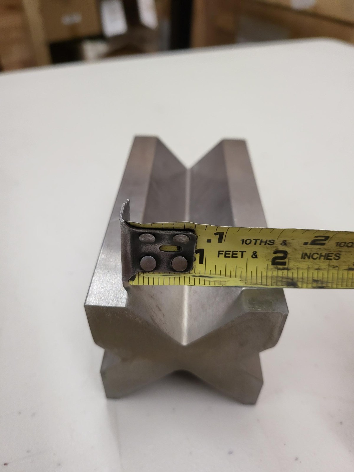 4.5" Press Brake 4-Way Die V Openings 2" 1.5" 1" & .5" V Open Free Shipping BTB2