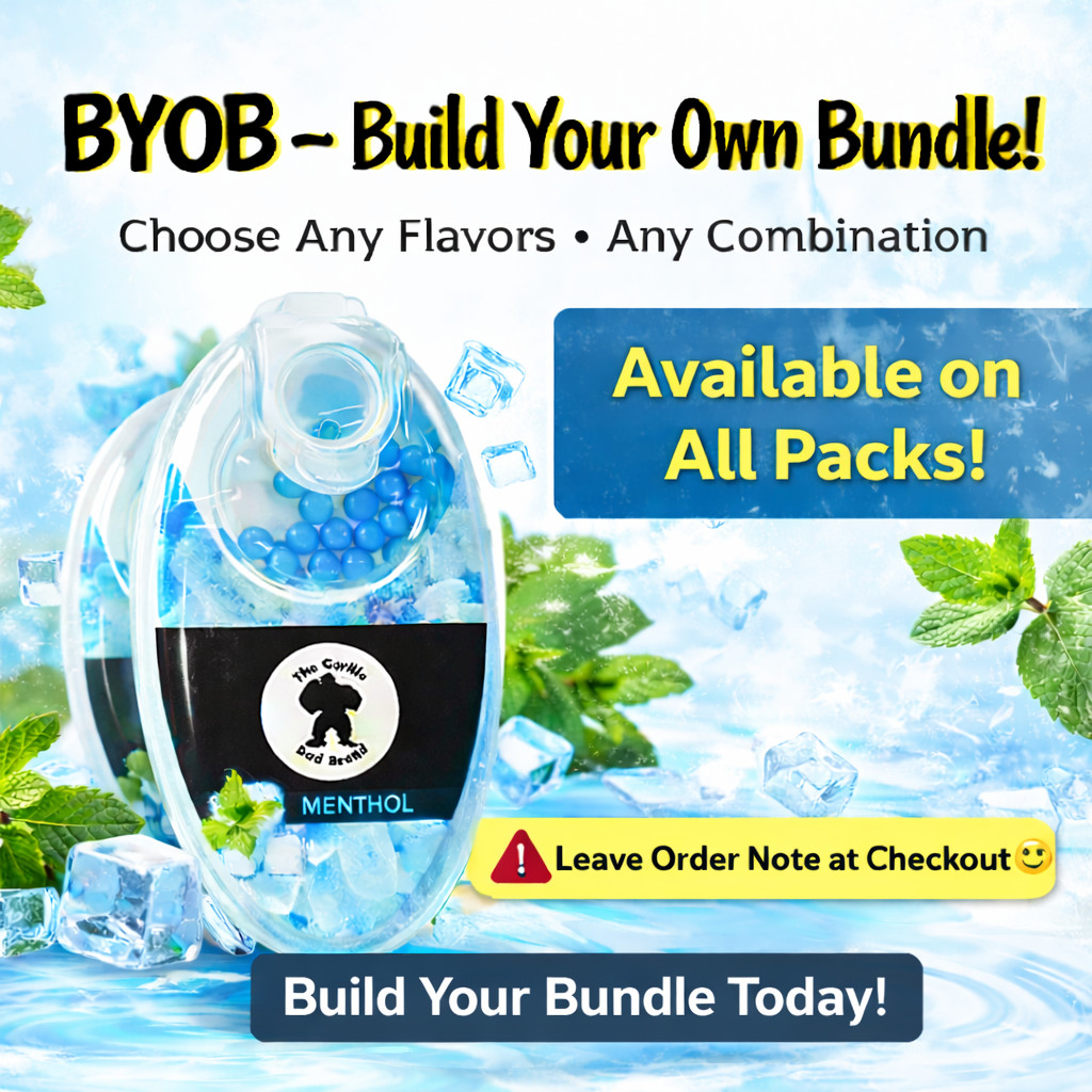 400 Count Pick Your Flavor Menthol Crush Beads - Custom 4-Pack DIY Filter Capsul