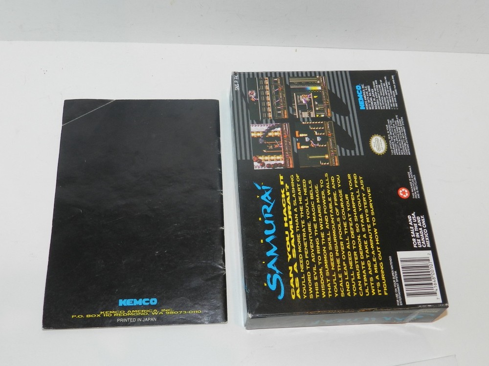 First Samurai Super Nintendo SNES Empty Original box + Manual Booklet Only