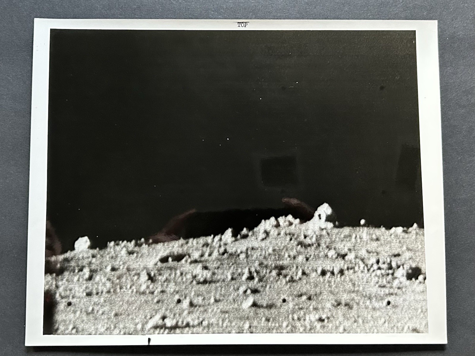 1968 NASA “Moon Surface Piles of Rubble Rocks” Surveyor VII Camera” Photograph