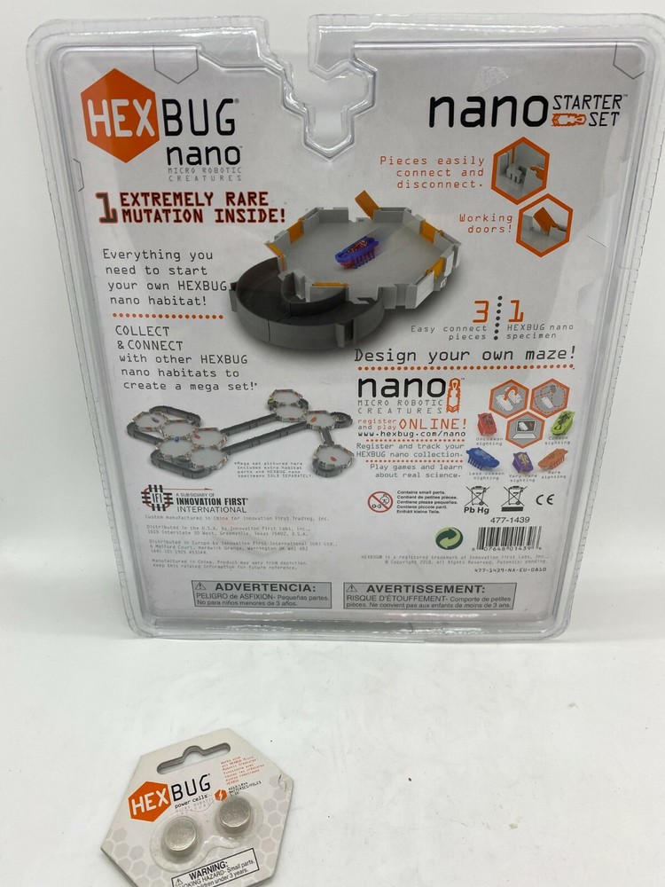 HexBug Nano Starter Set 1 Extremely Rare Mutation Hex Bug With Extra Batteries