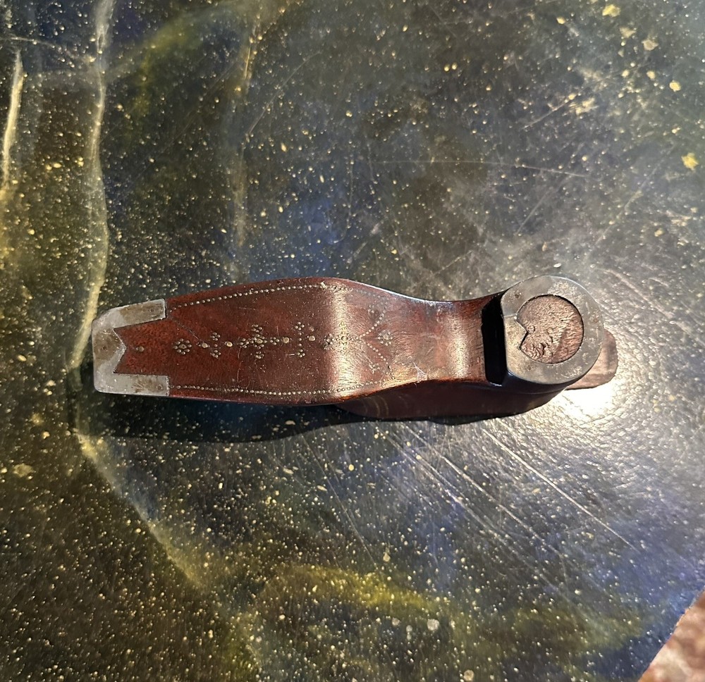 Antique Wooden Shoe Snuff Box
