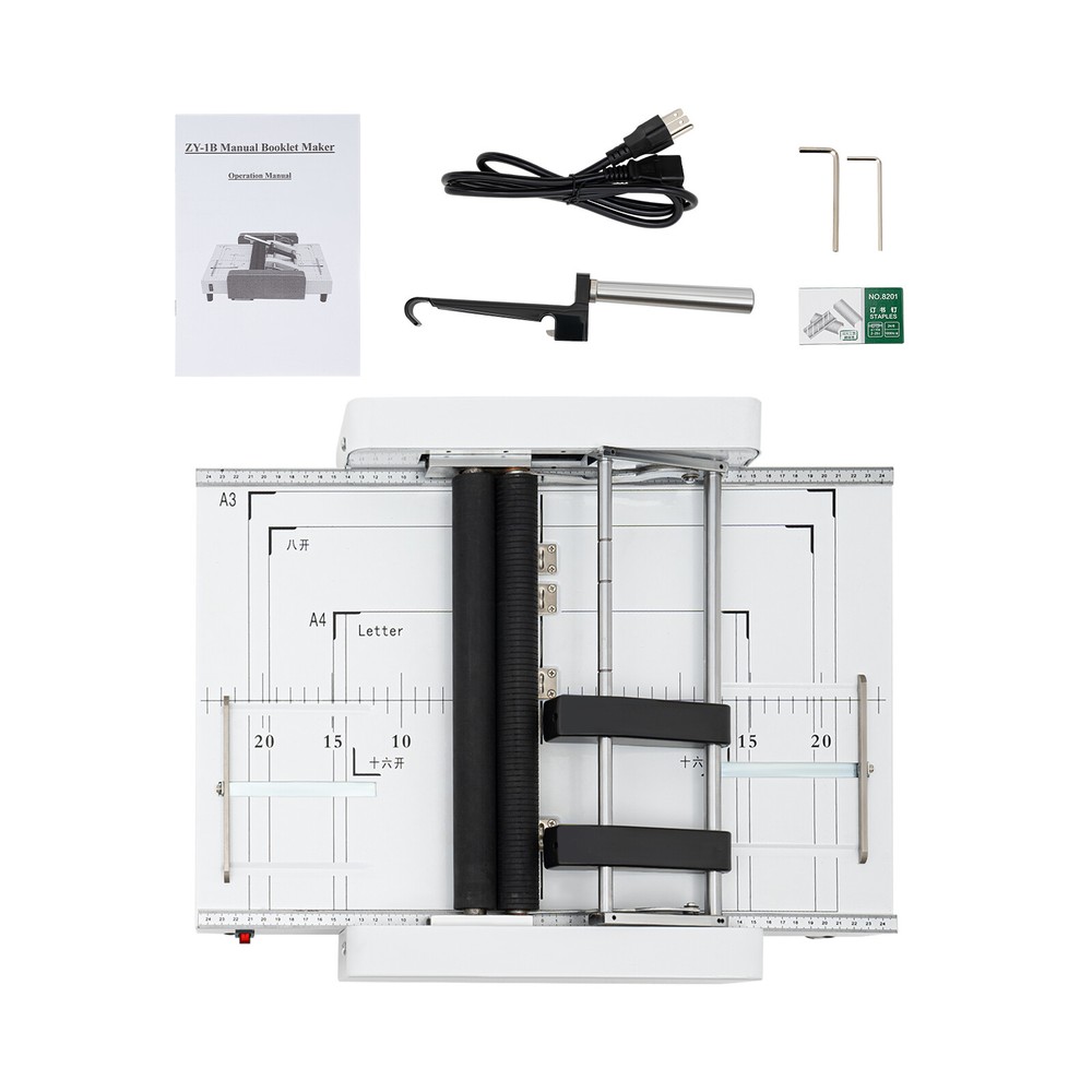 Booklet Making Machine Paper Bookbinding & Folding Printing Booklet Stapling A3