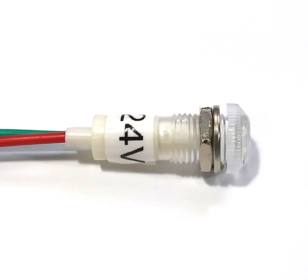 4 BBT 24 volt Waterproof White LED Low-Profile Indicator Lights