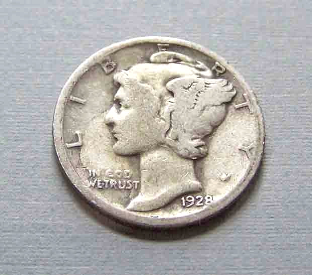 1928 Mercury Dime #28