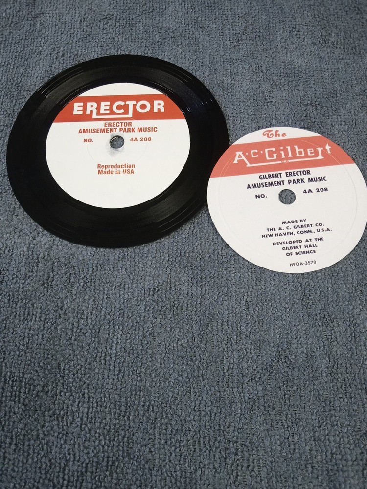 A.C. Gilbert Erector Set Record Labels (Reproduction)