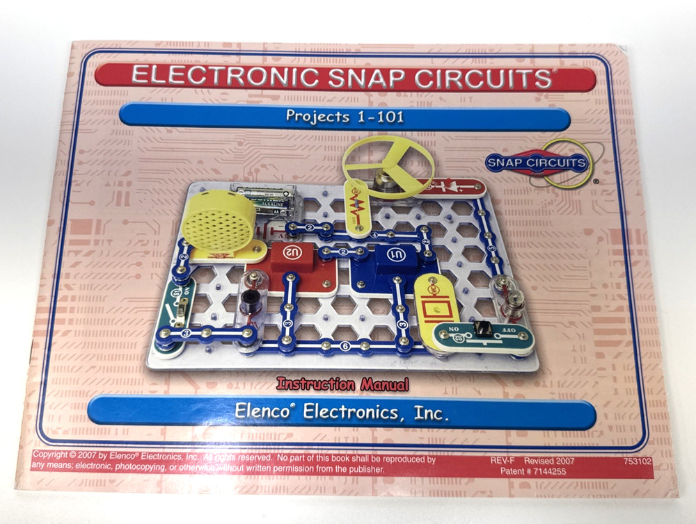 Electronic Snap Circuits Projects 1-101 2007 #753102 Instruction Manual Only