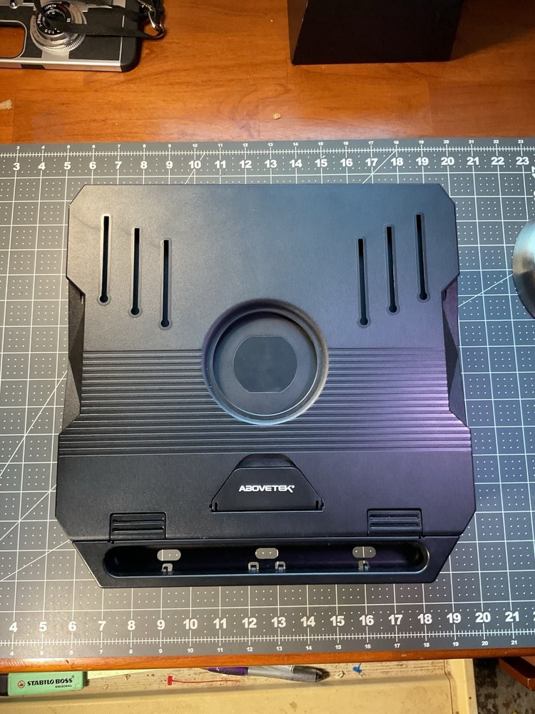 AboveTEK Laptop Stand, 20 Angles Two-Layer Height Adjustable Black