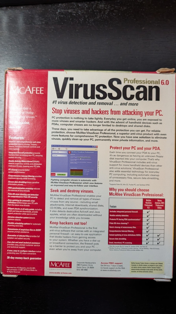 Mcafee Virus Scan Professional 6.0
