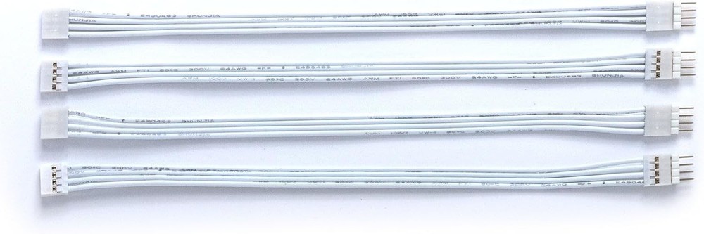 Extension Cable for Philips Hue Gradient Lightstrip 6in, 4 Pack, White