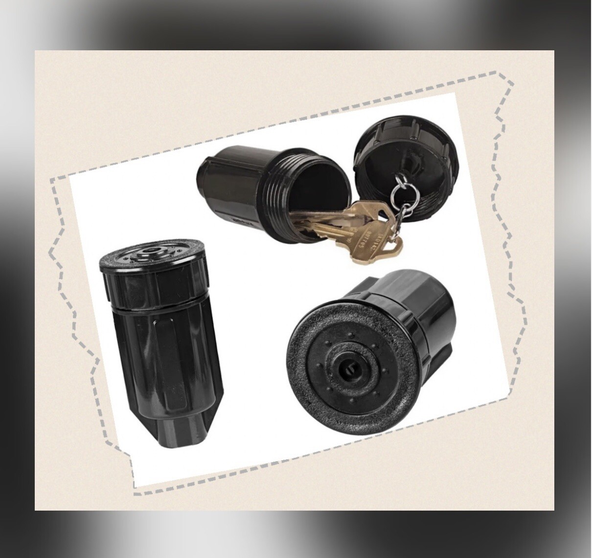 SPRINKLER Hide KEY Diversion Safe Hidden Home Security CASH Stash Valuable SECRE