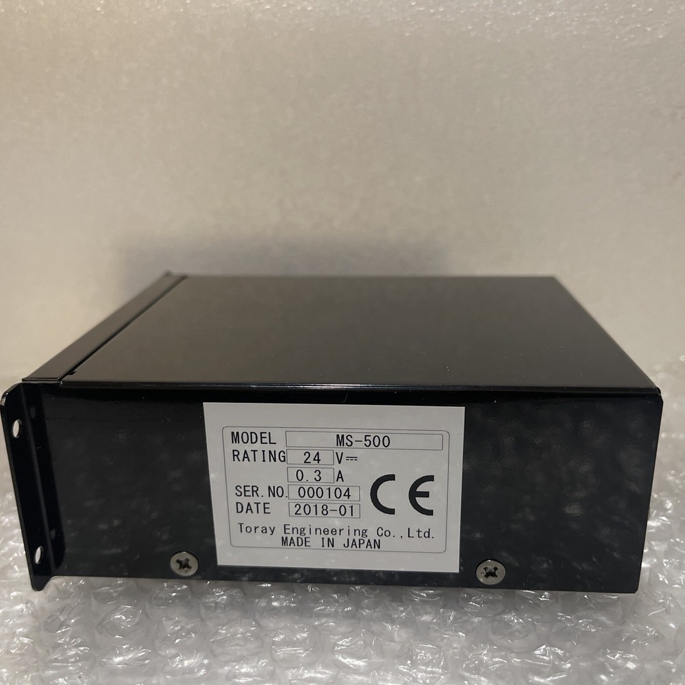 Toray Engineering MS-500 Multi Point Analyzer , 24VDC, 0.3A. Used / Working.