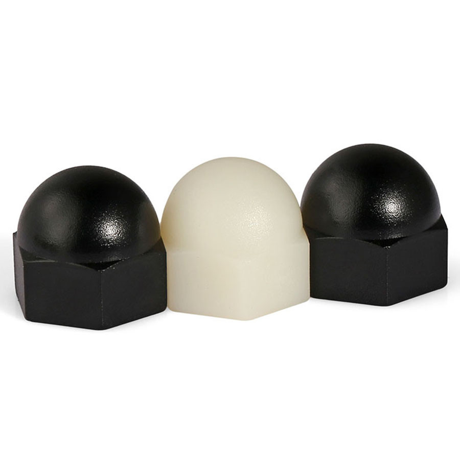M3 M4 M5 M6 M8 M10 M12 Nylon Nut Ball Knobs Plastic HEX Acorn Nuts Set