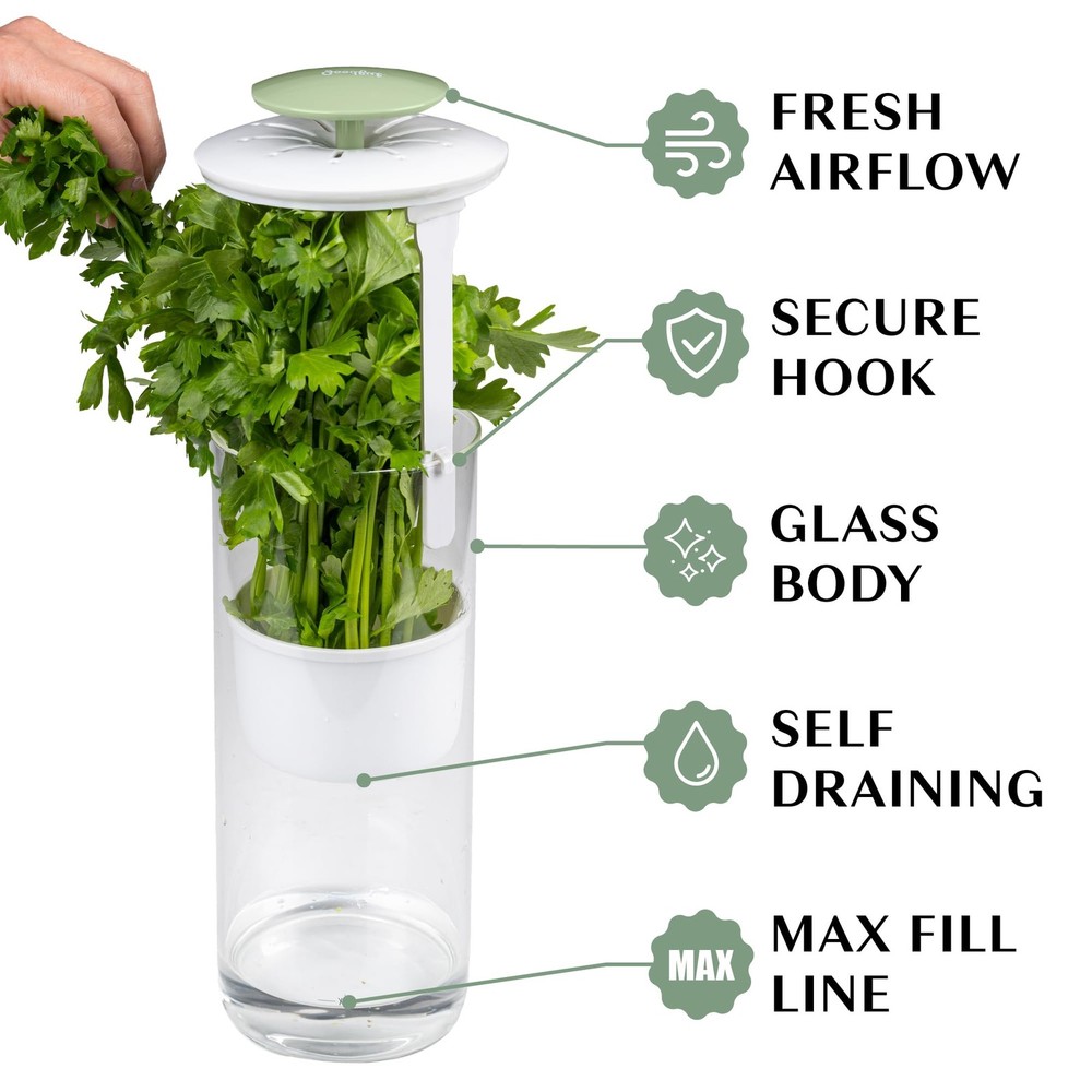 Herb Keeper Preserver, Designed for Optimum Breathable Airflow for Maximum Fr...
