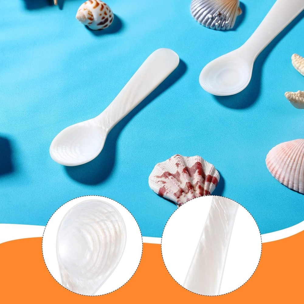 Handcrafted Round Handle Caviar Spoons - 2.75 Inch