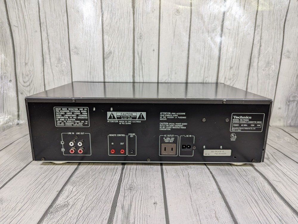 Technics RS-TR265 Stereo Double Cassette Deck HX Pro Retro 90s - TESTED