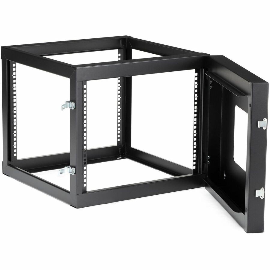 StarTech 8U 22in Depth Hinged Open Frame Wallmount Server Rack (RK819WALLOH)