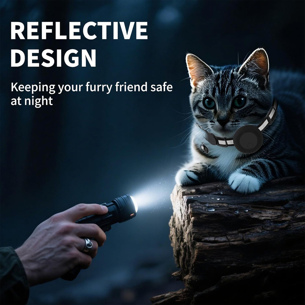 GPS Tracker for Cats (1 Pack), Mini GPS Cat Tracker, Smart Pet Activity Tracker,
