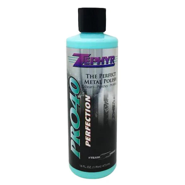 Zephyr PRO-40016 Pro-40 Perfection, The Perfect Metal Polish - 16 fl. oz.