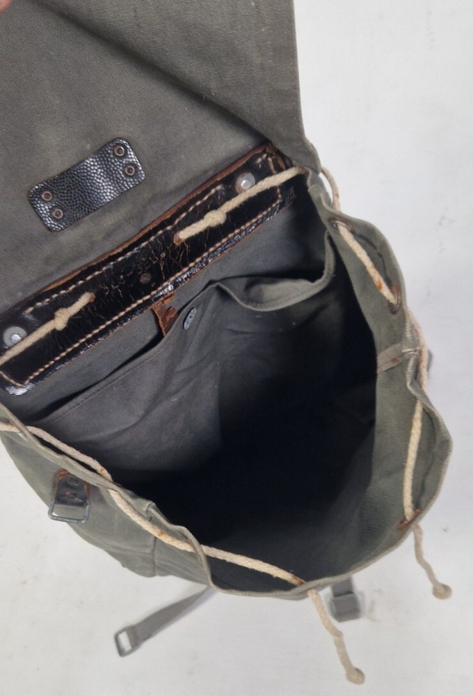 Vintage Austrian Military Bag Backpack