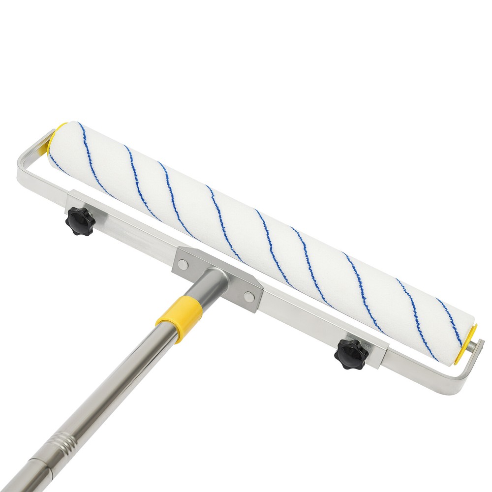 Large Paint Roller Adjustable Roller Frame Extension Poles 3 Roller Brushes Kit