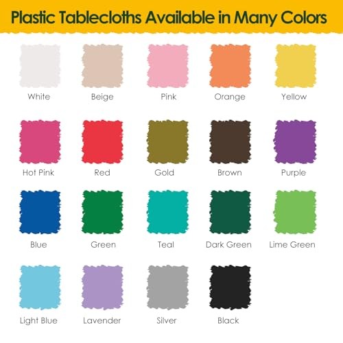 5 Pack 54 x 108 Inch Plastic Tablecloth Disposable Rectangle Lime Green