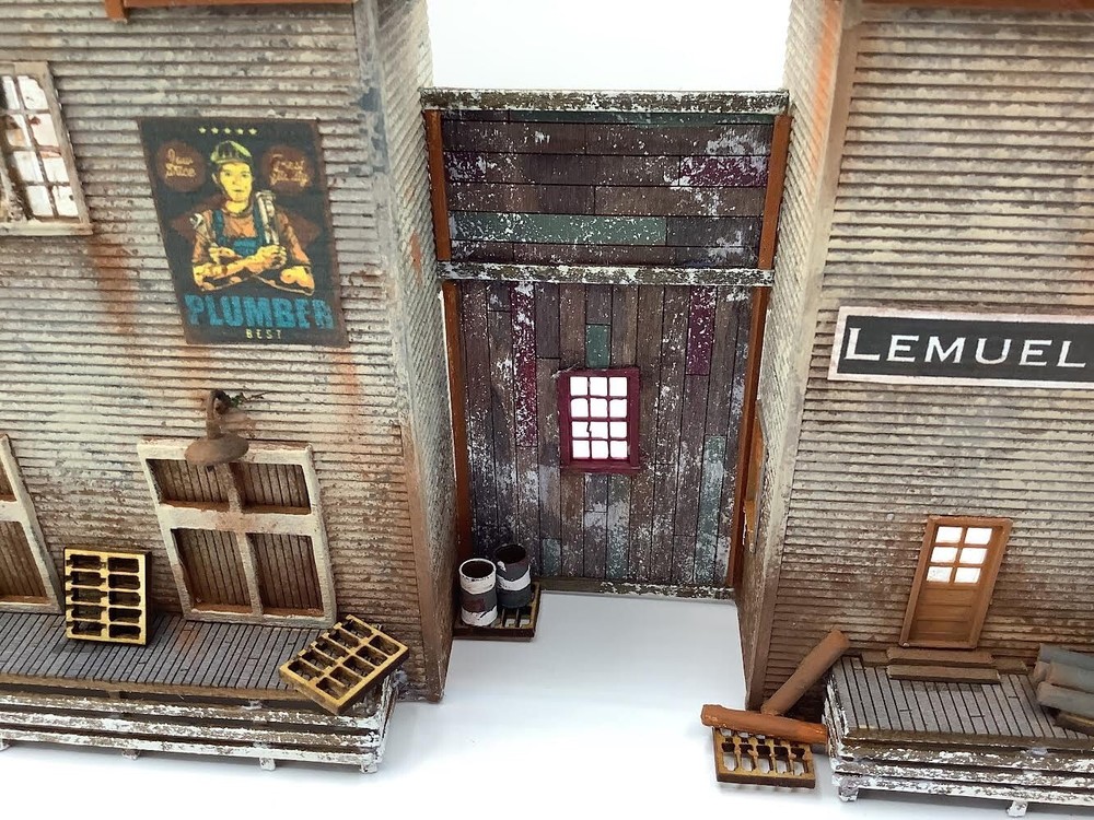 HO Scale Lemuel’s Pipe & Drain Background Structure Kit Laser Cut