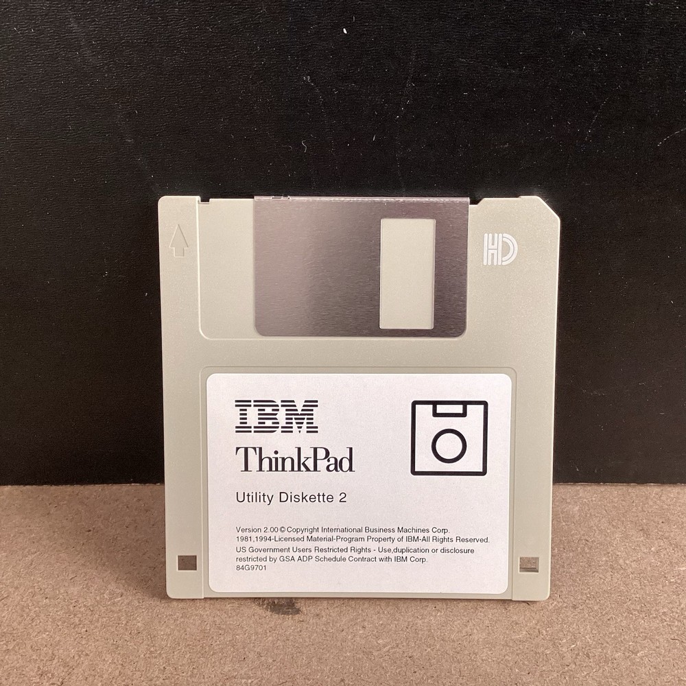 IBM Thinkpad Utility Diskette 2 Version 2.00 Floppy Disk
