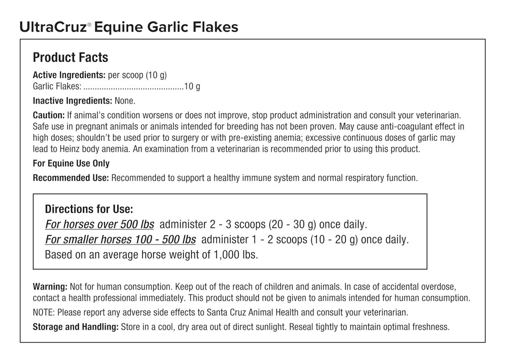 ® Equine Garlic Flakes, 2 Lb