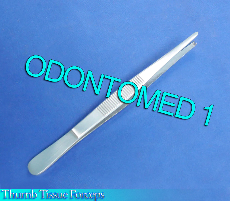 Thumb Rat Tooth Tissue Forceps 1X2Teeth 4.5" Surgical Instruments