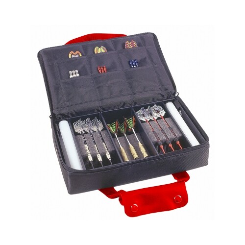 Dart Case - Master Pak Multi - Red - Black - 28 X 18 Cm