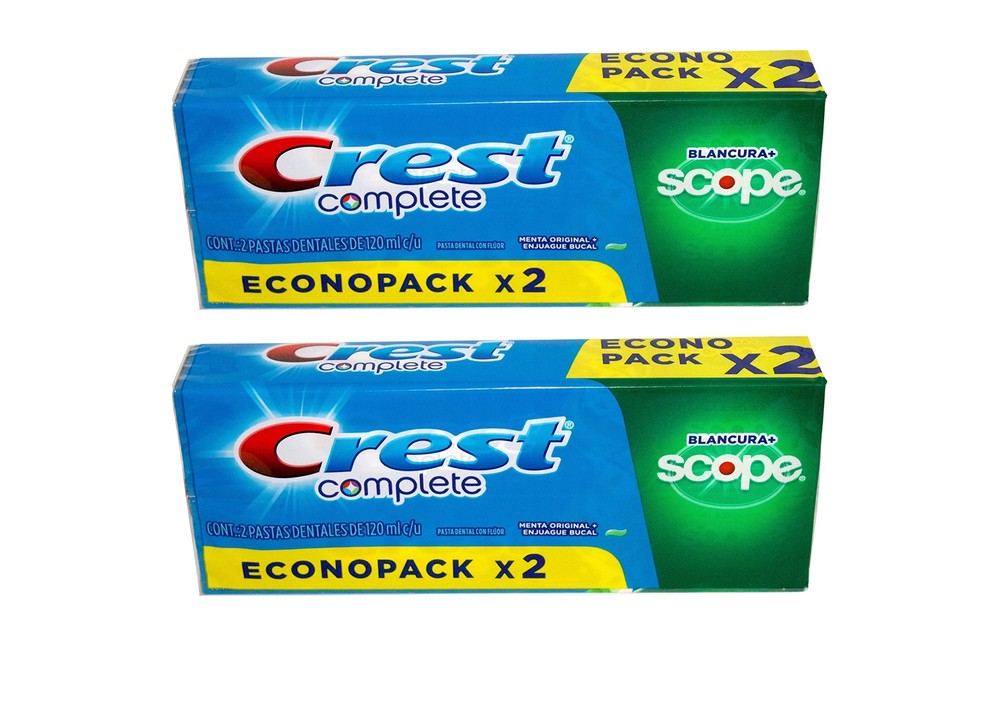 Crest Complete Toothpaste Plus Scope Advanced Active Foam, Striped, 8.2 Ounce